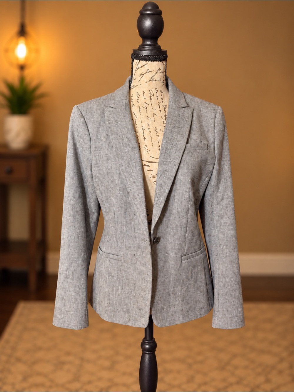 Banana Republic Classic Fit Gray Stretch Blazer – Size 10